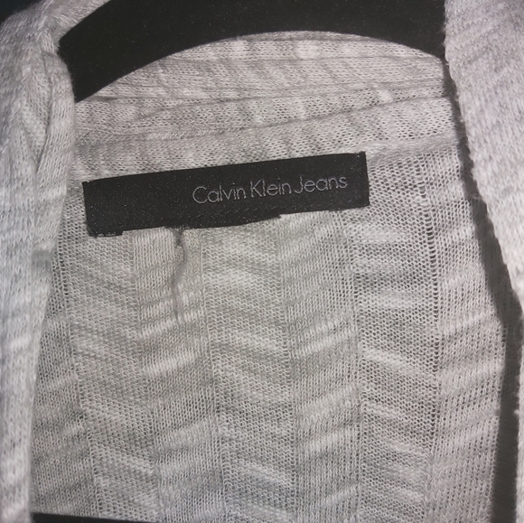 Light grey Calvi Klein Jean's cardigan - Picture 2 of 3